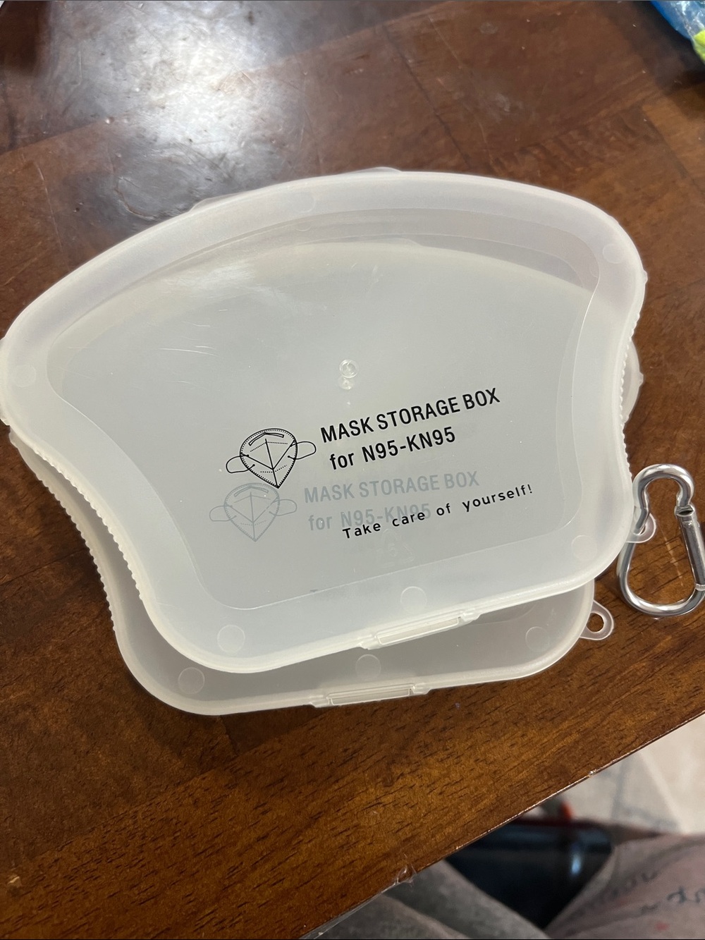 Mask Storage Box for N95-KN95 - Translucent White